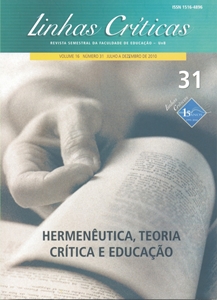 					Visualizar v. 16 n. 31 (2010): Hermenêutica, Teoria Crítica e Educação
				