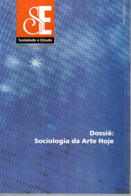 					Visualizar v. 20 n. 2 (2005): Dossiê: Sociologia da Arte hoje
				