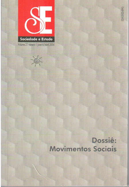 					Visualizar v. 21 n. 1 (2006): Dossiê: Movimentos Sociais
				