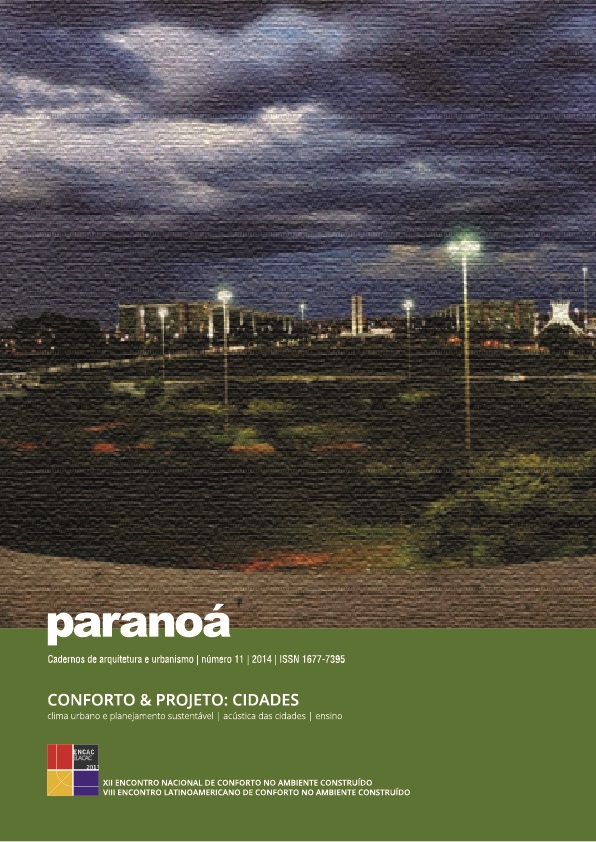 					Visualizar n. 11 (2014): Conforto & Projeto: Cidades
				