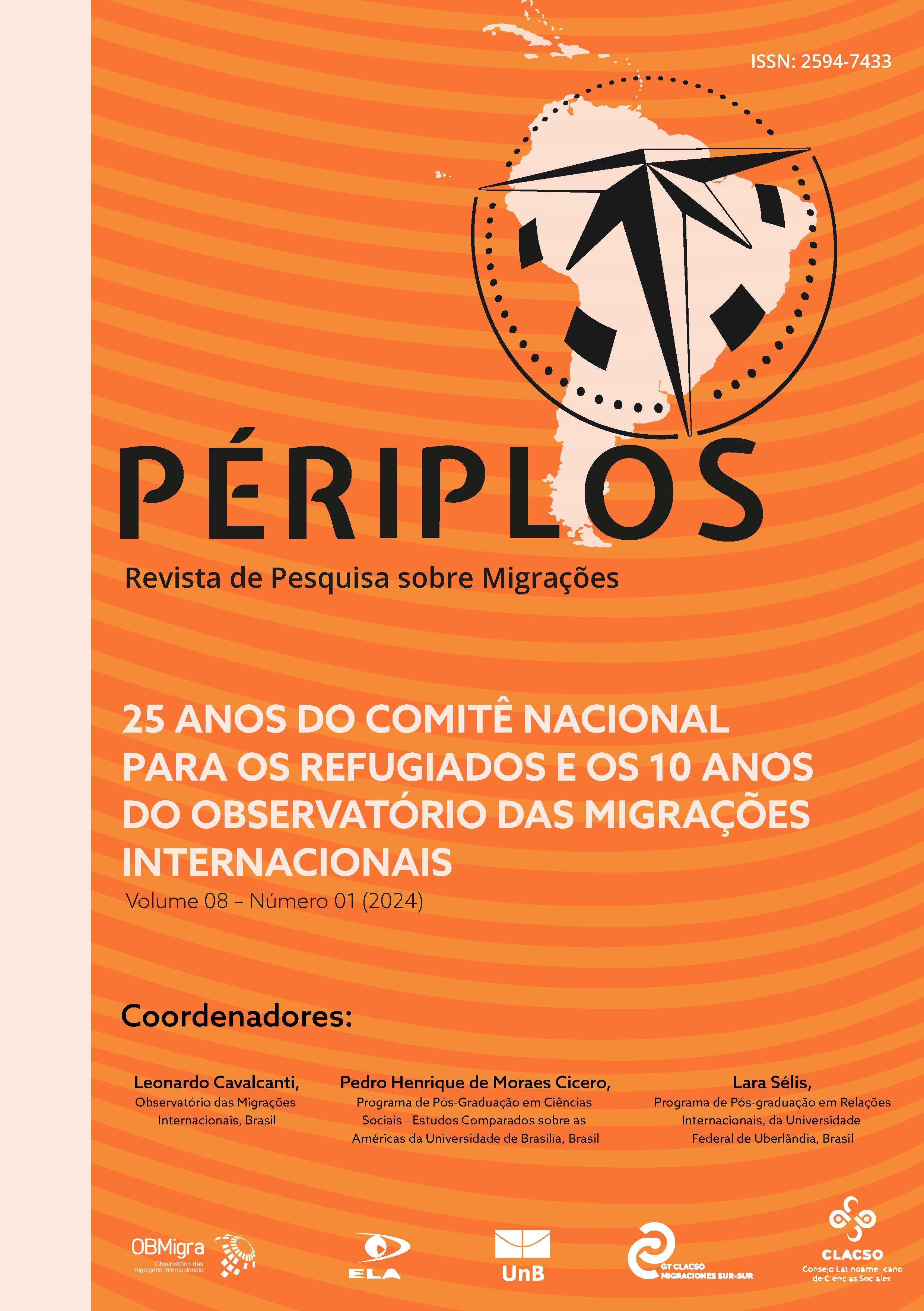 					Ver Vol. 8 Núm. 1 (2024): Los 25 años del comité Nacional para los Refugiados, Brasil, y los 10 años del OBMigra
				