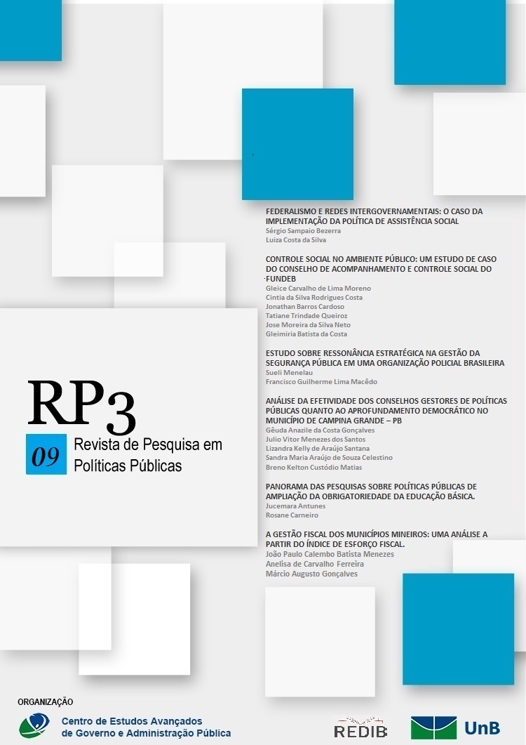 					Visualizar n. 2 (2016): n. 2 (2016): RP3 - Revista de Pesquisa em Políticas Públicas
				