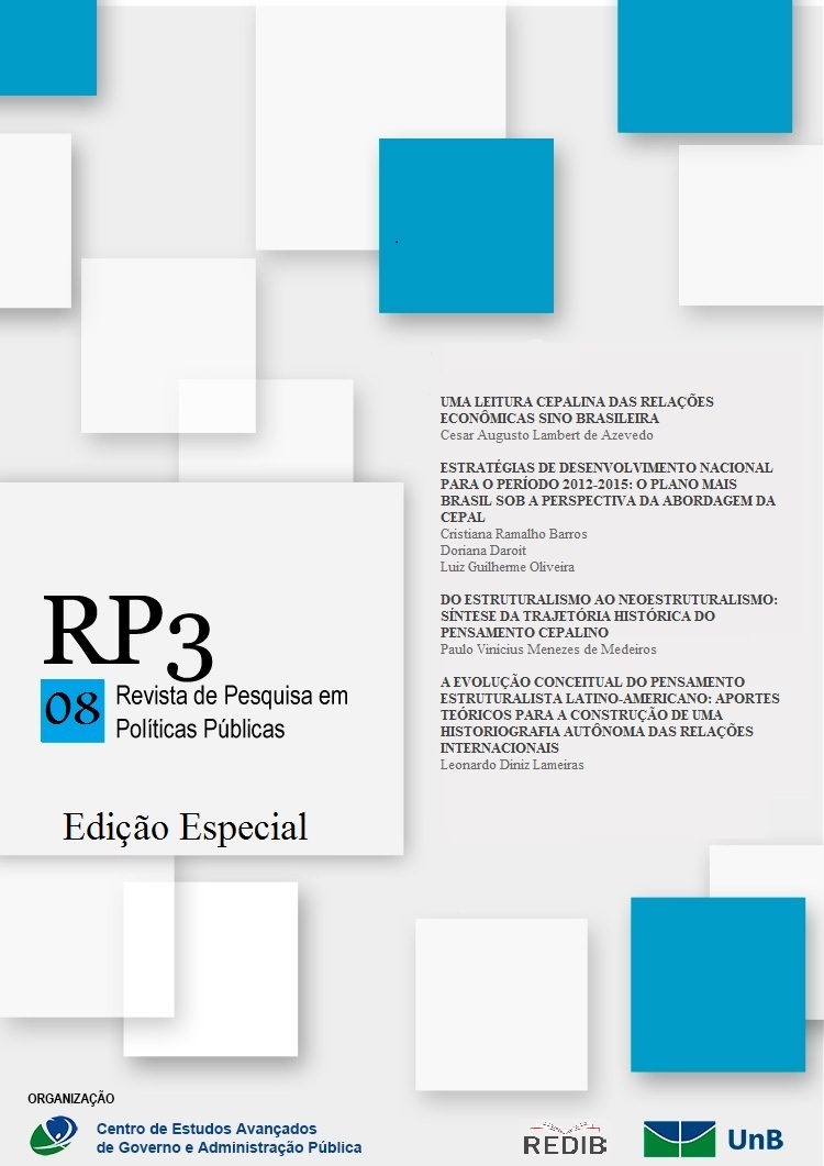 					Visualizar n. 1 (2016): Número Especial RP3 - CEPAL (Comissão Econômica para América Latina e Caribe)
				