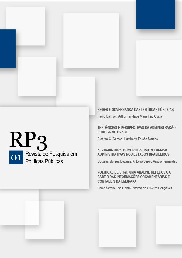					Visualizar n. 1 (2013): RP3 - Revista de Pesquisa em Políticas Públicas
				