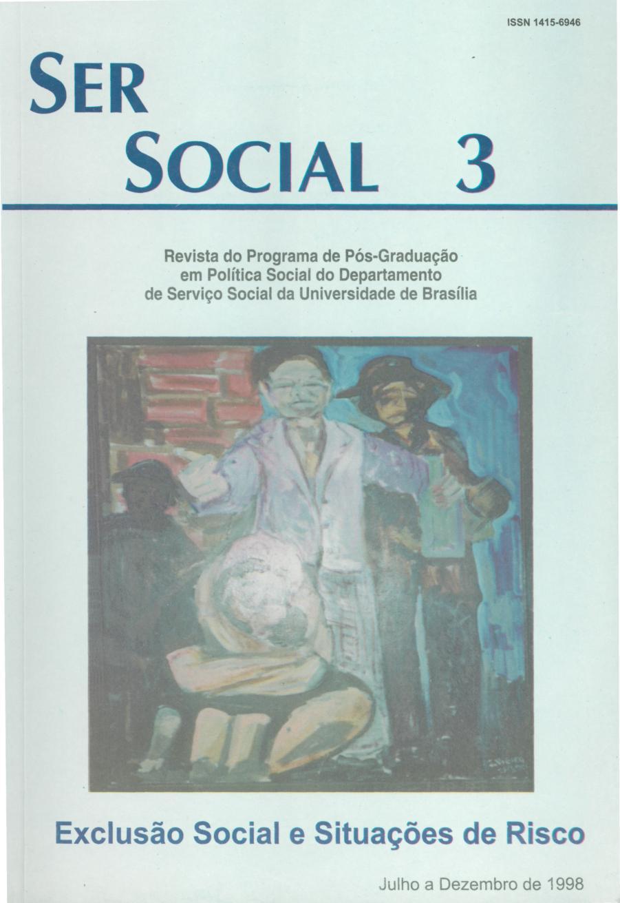 					Visualizar n. 3 (1998): Exclusão Social e Situações de Risco
				