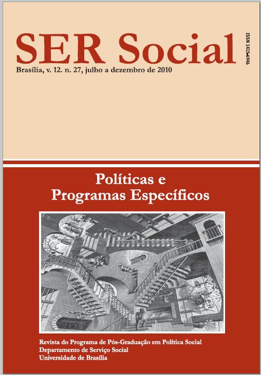 					Visualizar v. 12 n. 27 (2010): Políticas e Programas Específicos
				