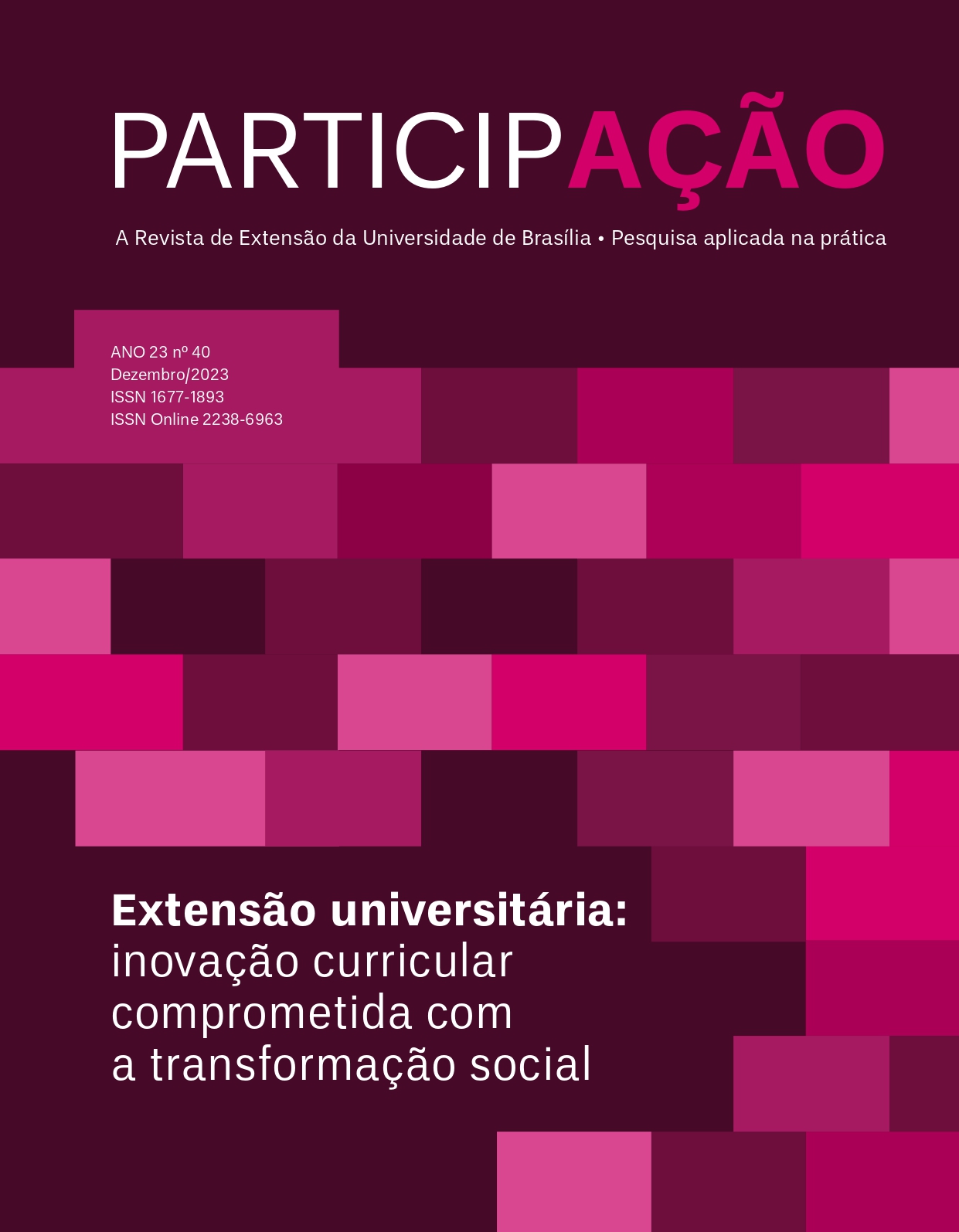 					Visualizar v. 1 n. 40 (2023): Extensão universitária: inovação curricular comprometida com a transformação social
				