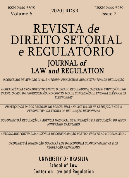 					Visualizar v. 6 n. 2 (2020): Revista de Direito Setorial e Regulatório / Journal of Law and Regulation
				